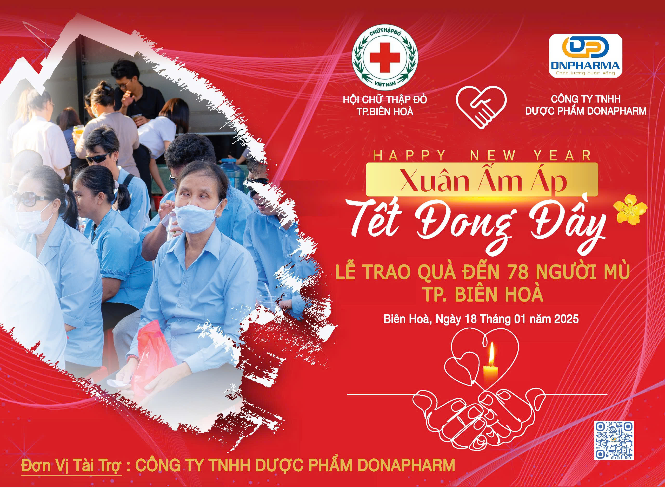TẶNG QUÀ TẾT CHO HỘI NGƯỜI KHIẾM THỊ TP.BIÊN HOÀ 2025